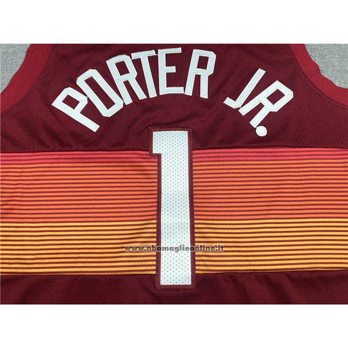 Maglia Denver Nuggets Michael Porter #1 Citta 2020-21 Rosso